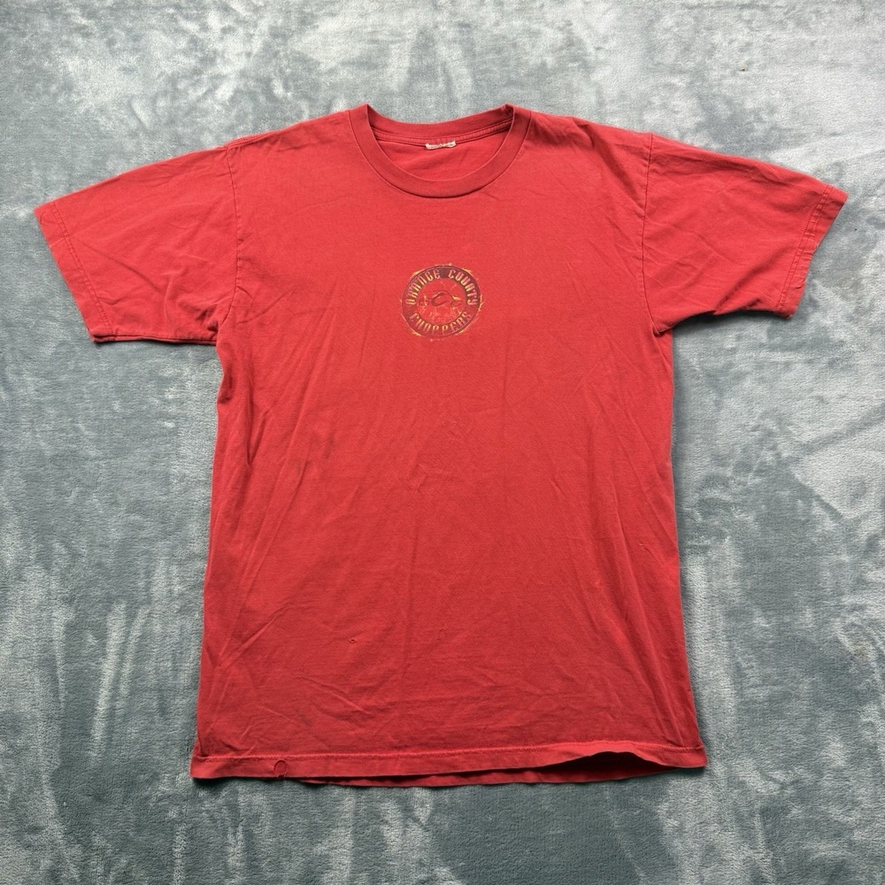Vintage Orange County Choppers Shirt Mens XL Red New York 2003 Motorcycle